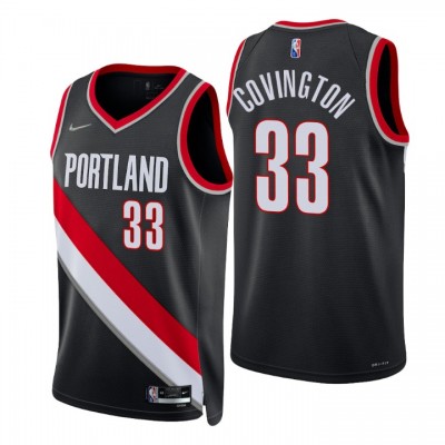 Nike Portland Trail Blazers #33 Robert Covington Black Men's 2021-22 NBA 75th Anniversary Diamond Swingman Jersey - Icon Edition Men's